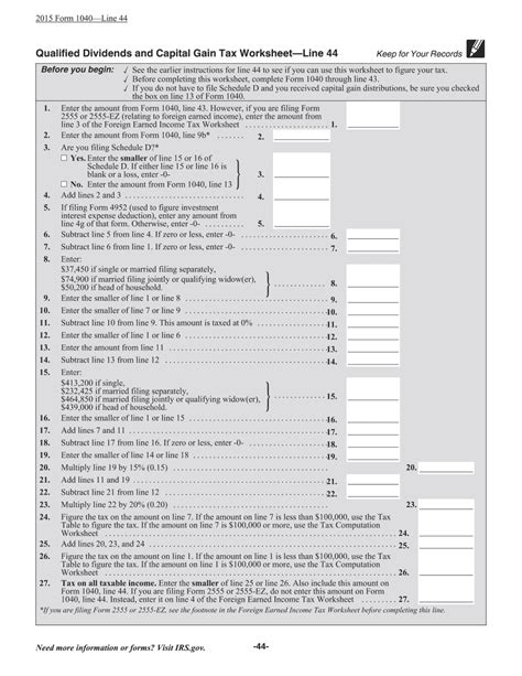 2020 QUALIFIED DIVIDENDS and CAPITAL GAIN TAX WORKSHEET (H. . Qualified dividends and capital gain tax worksheet irs